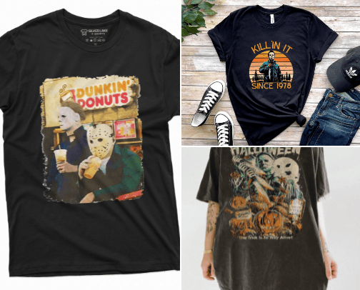 Horror T-Shirts cover photo collage