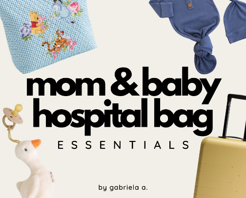 Mom & Baby Hospital Bag Essentials cover photo collage