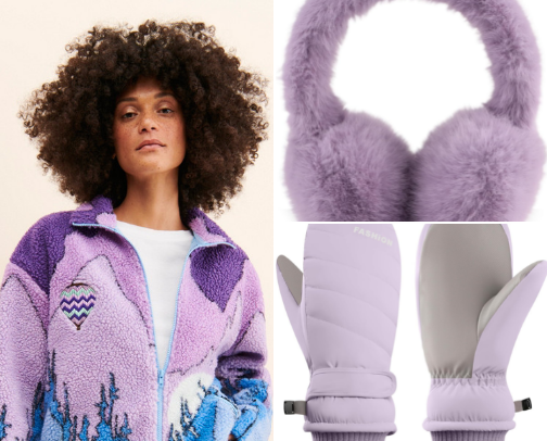 Purple Girl Winter Music Festival Must Haves cover photo collage