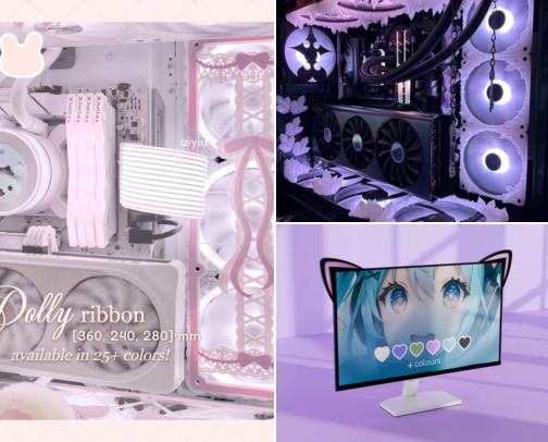 Cute PC Accessories cover photo collage
