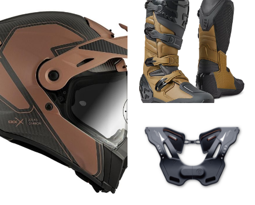Riding gear cover photo collage