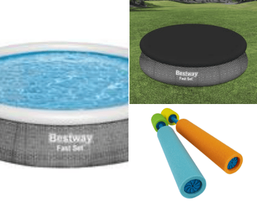 Backyard Pool ☀️💦 cover photo collage