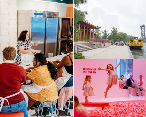 Chicago. Food, Activities and more cover photo collage