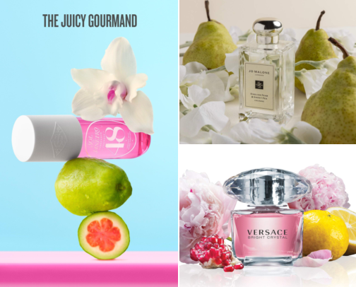 Perfume Perfection 🍒🌺 cover photo collage