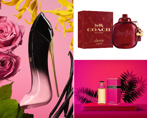 Perfume Perfection 🍒🌺 cover photo collage