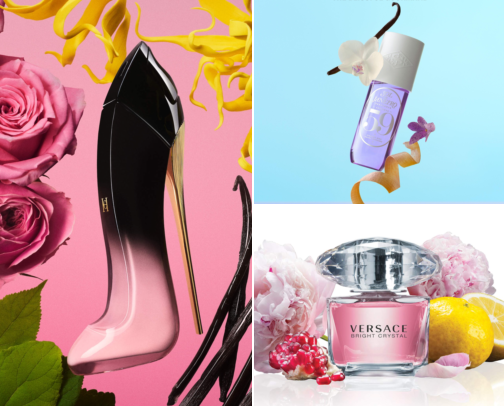 Perfume Perfection 🍒🌺 cover photo collage