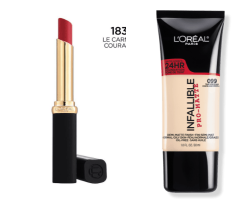 L'Oréal products cover photo collage