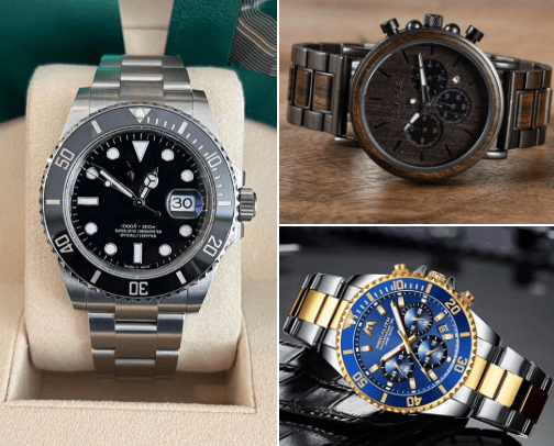 men watches cover photo collage
