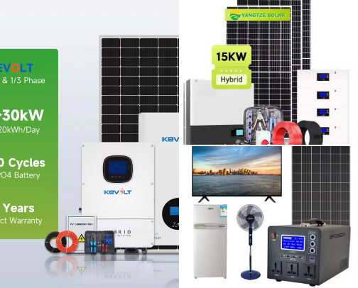 SOLAR POWER GENERAL PRODUCT cover photo collage