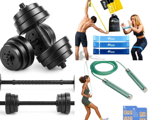 Beginner Home Gym Setup cover photo collage