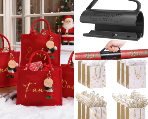 Christmas must have wrapping cover photo collage