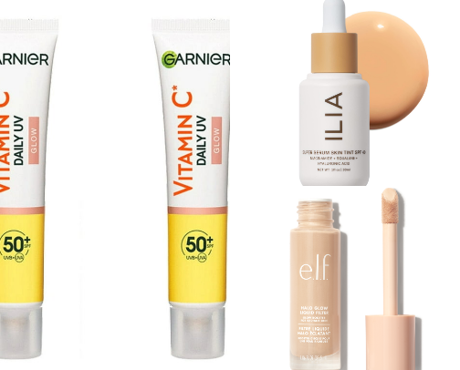The 'Glow & Protect' Summer Routine: 12 Lightweight, Dewy Makeup Finds cover photo collage