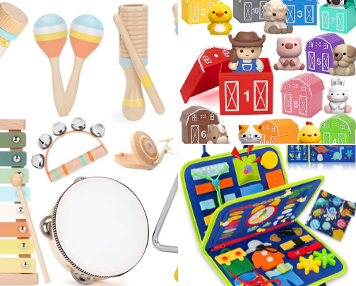 1 year old toys cover photo collage
