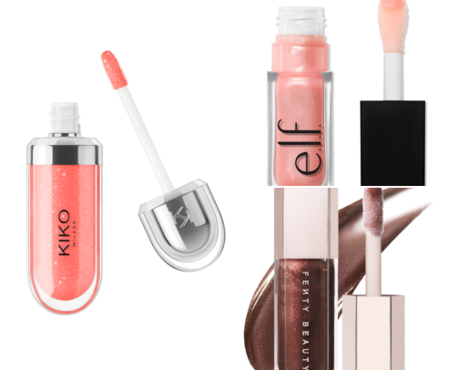 Glossiest lips cover photo collage