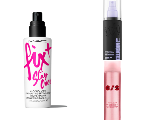 Oily skin girlie approved: primer & setting spray cover photo collage