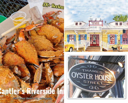 Top Maryland Crab & Food Spots- Local Favorites + Must- Try Resturants cover photo collage