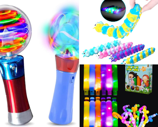 Distraction items for pediatrics kids cover photo collage