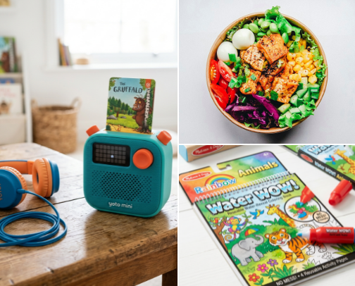 12 Viral Screen-Free Family Travel Essentials That Keep Kids Entertained (Dad-Approved) cover photo collage