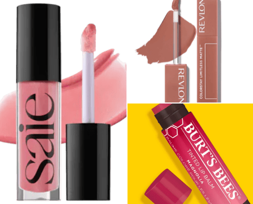 Beautiful color for lips cover photo collage