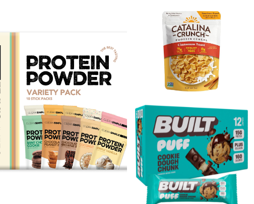 High Protein Staples cover photo collage