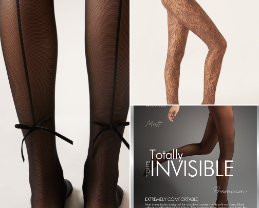 My fashion staples in tights cover photo collage