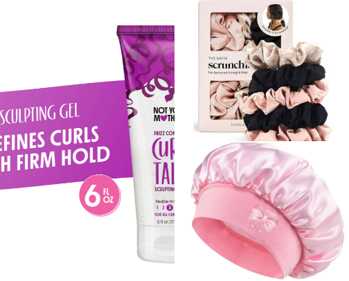 3a curly hair products & tips cover photo collage