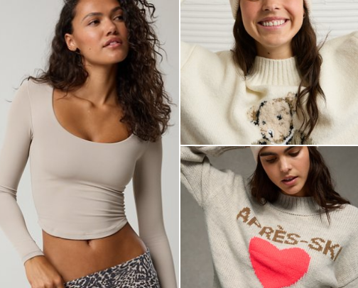 American Eagle Top Picks for Fall cover photo collage