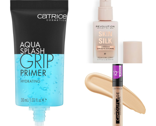 Full face of affordable makeup! cover photo collage