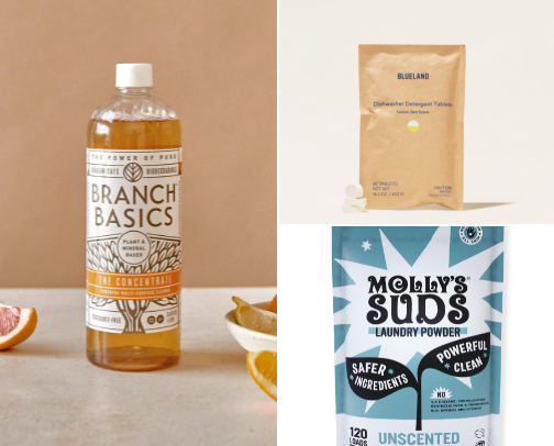 Low tox home + cleaning products 🫧 cover photo collage