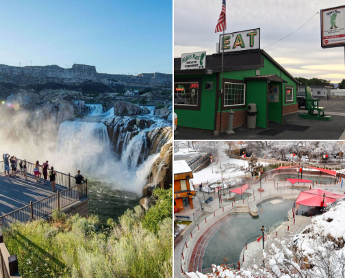 Must see  places in idaho cover photo collage