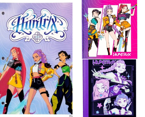 Huntrix | school supplies 📓✏️ cover photo collage