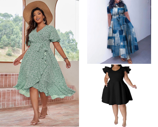 Plus Size Fashionable Mom (Amazon Dresses) cover photo collage