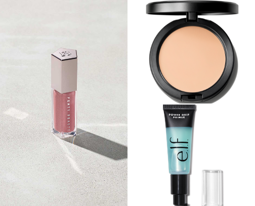 Beginner friendly makeup products | high and low end brands. cover photo collage