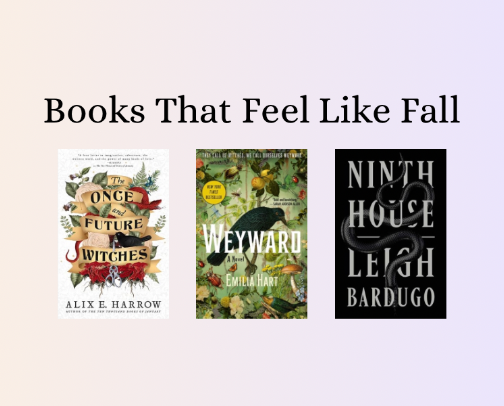 Books That Feel Like Fall cover photo collage