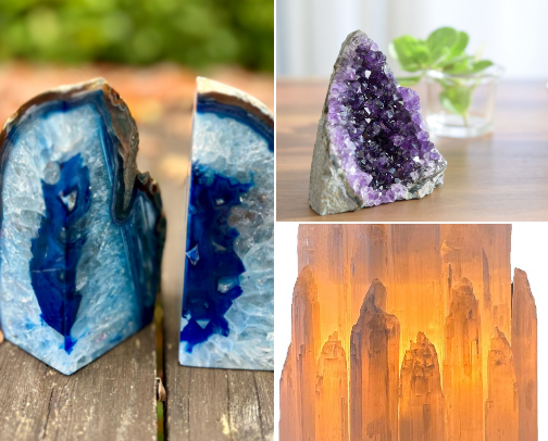 Earthy Aesthetics: Mineral Decor & Natural Home Accents cover photo collage