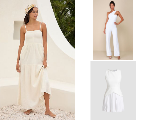White Night Cruise Outfits & Dresses cover photo collage