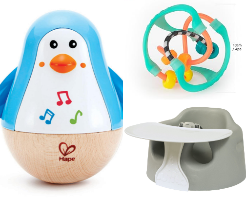 My baby’s favourite toys right now cover photo collage