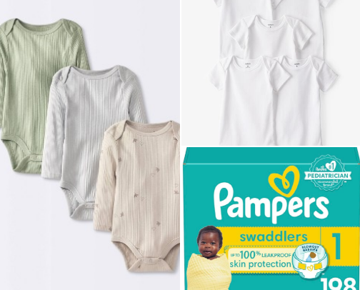 Baby shower/gender reveal gifts cover photo collage