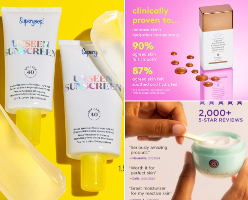 Summer makeup essentials ☀️🍉🧴 cover photo collage