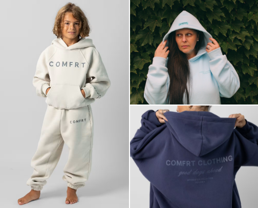 All Things Comfrt Clothing! cover photo collage