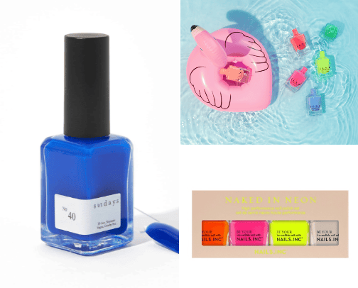 •Nail polish summer colours🪸 cover photo collage