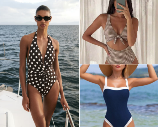 Retro & Minimalist Swimwear: This Summer's Top Picks cover photo collage