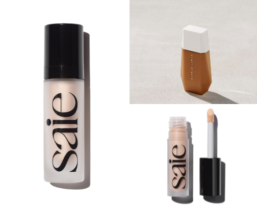 soft girl makeup look 🩷 cover photo collage