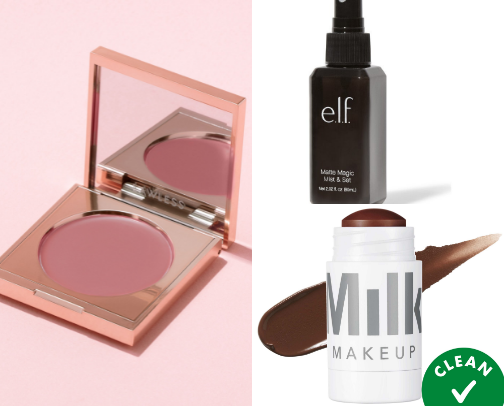 My everyday makeup products cover photo collage