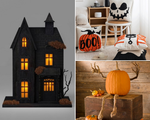 Halloween kids and home game cover photo collage