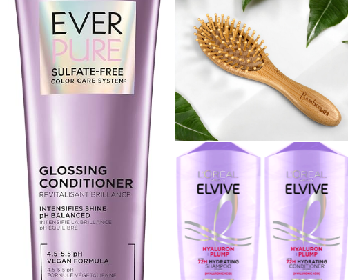 Hair care cover photo collage
