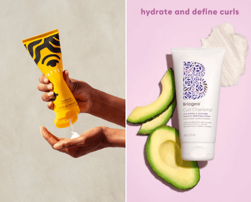Best curly hair products cover photo collage