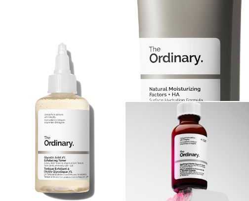 Ordinary product = Glowing skin cover photo collage