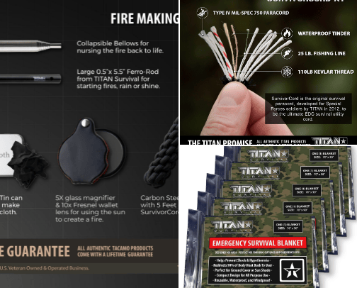 Survival, Bushcraft, and Preparedness. Quality gear that might save my life one day. cover photo collage