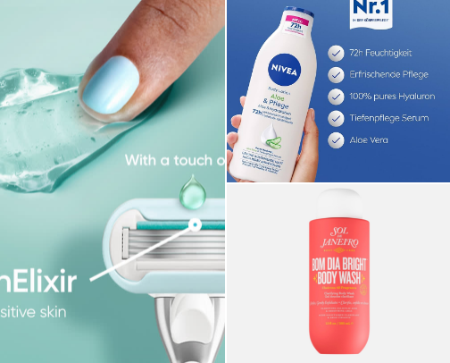 body care cover photo collage